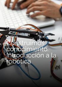 Online. Construimos conocimiento. Imagen web.