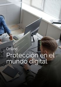 Online. Protección en el mundo digital. Imagen web.